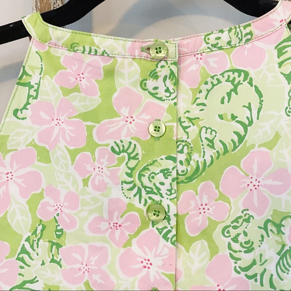 Vintage Lilly Pulitzer Tiger High Neck Tank Top - Picture 7 of 8